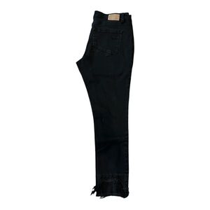 Black BKE denim jeans GABBY sz 26 stretch ankle curly fit high rise ankle skinny